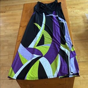 Stylish Black and Purple Women's Dress